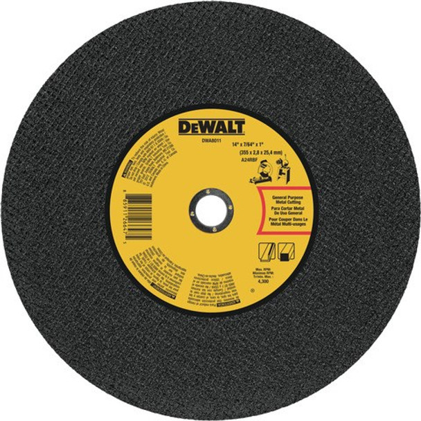 Dewalt 14" Metal Cutting Chop Saw Wheel