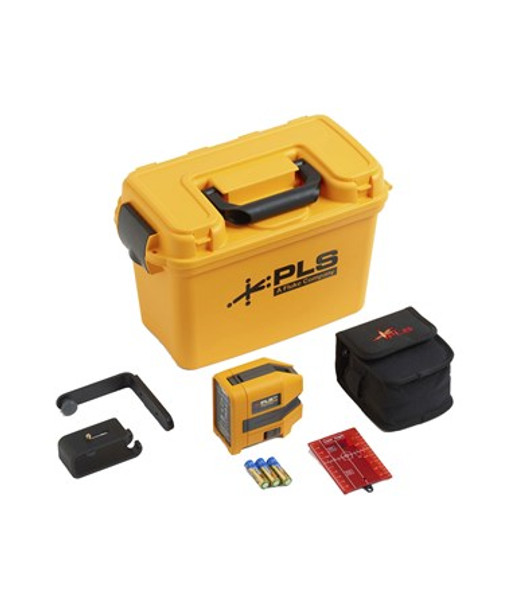 Red Three-Point Laser Level Kit - PLS 3R