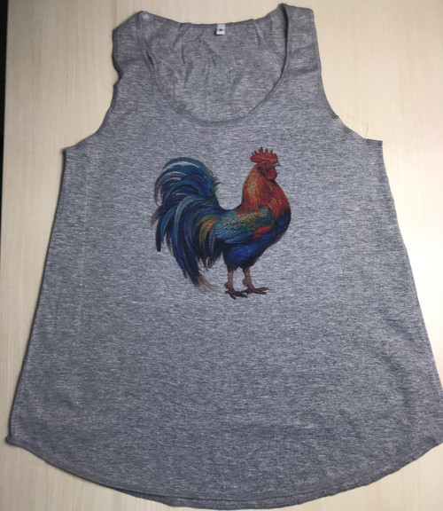 TT-845: Rooster in Grey Top