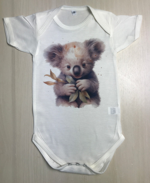 BOS-392: Cute Baby Koala with Eucalyptus Leaves Onesie