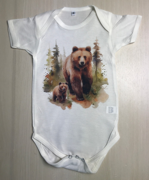 BOS-410: Mama n Baby Bear taking a Stroll Onesie