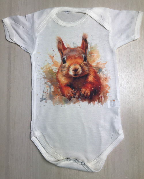 BOS-417: Curious Red Squirrell on a Onesie