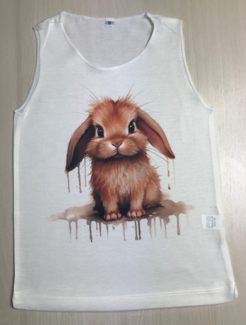 KTT-541: A little Soaked Bunny on a Tank Top
