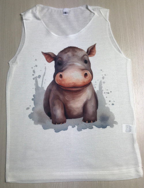 KTT-565: Baby Hippo making a Splash Tank Top