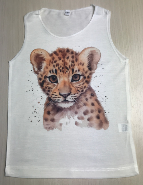 KTT-566: Baby Cheetah on a Tank Top