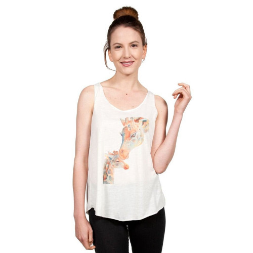 TT-202: Mama n Baby Giraffe on a Tank Top