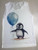 KTT-543: Baby Penguin with a Bue Balloon Tank Top