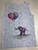 KTT-587: Elephant with Two Balloons on a Grey Tank Top