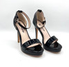 Classic Ankle Strap Heel - Onyx