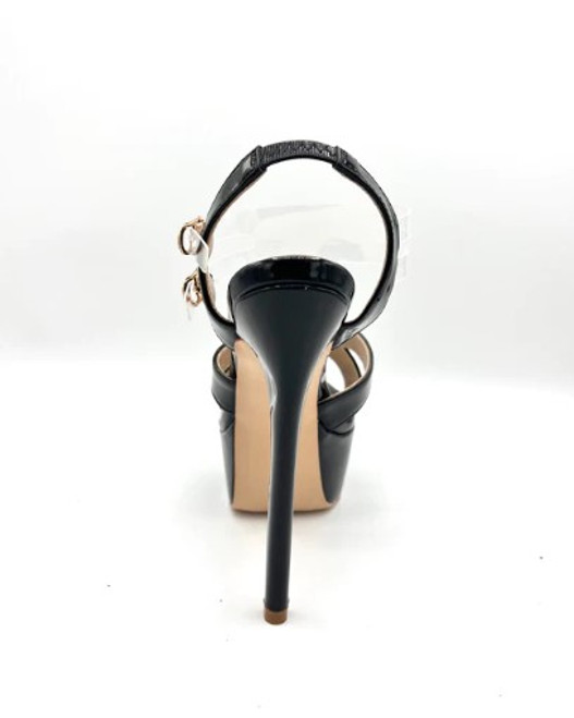 Platform Heel in Onyx