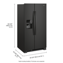 Whirlpool® 33-inch Wide Side-by-Side Refrigerator - 21 cu. ft. WRS321SDHB