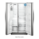 Whirlpool® 36-inch Wide Counter Depth Side-by-Side Refrigerator - 21 cu. ft. WRS571CIHZ