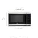 Whirlpool® 0.9 Cu. Ft. Capacity Countertop Microwave with 900 Watt Cooking Power YWMC30309LS