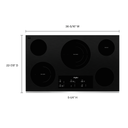 Whirlpool® 36-inch Electric Ceramic Glass Cooktop with Triple Radiant Element WCE97US6KS