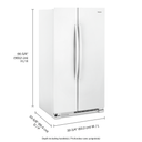 Whirlpool® 33-inch Wide Side-by-Side Refrigerator - 22 cu. ft. WRS312SNHW