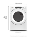 Whirlpool® 7.4 cu. ft. Front Load Gas Dryer with Intuitive Touch Controls WGD5620HW