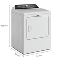 7.0 Cu. Ft. Whirlpool® Top Load Electric Dryer with Moisture Sensor YWED6150PW