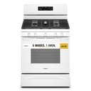 5.0 Cu. Ft. Whirlpool® Gas 5-in-1 Air Fry Oven WFG550S0LW