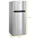 Whirlpool® 28-inch Wide Refrigerator Compatible With The EZ Connect Icemaker Kit – 18 Cu. Ft. WRT518SZFM