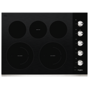 Whirlpool® 30-inch Electric Ceramic Glass Cooktop with Two Dual Radiant Elements WCE77US0HS