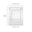 Whirlpool® 3.4 cu. ft. Compact Front Load Dryer with Flexible Installation LDR3822PQ