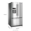 Maytag® 36- Inch Wide French Door Refrigerator with PowerCold® Feature - 25 Cu. Ft. MFI2570FEZ