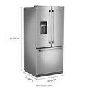 Maytag® 30-Inch Wide French Door Refrigerator with Exterior Water Dispenser- 20 Cu. Ft. MFW2055FRZ