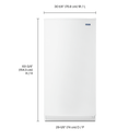 Maytag® 16 cu. ft. Frost Free Upright Freezer with FastFreeze Option MZF34X16DW