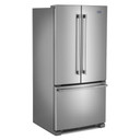 Maytag® 33-Inch Wide French Door Refrigerator with Water Dispenser - 22 Cu. Ft MRFF5033PZ