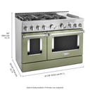 KitchenAid® 48'' Smart Commercial-Style Gas Range with Griddle KFGC558JAV