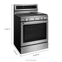 Kitchenaid® 30-Inch 5-Burner Gas Convection Range KFGG500ESS