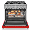 KitchenAid® 36'' Smart Commercial-Style Dual Fuel Range with 6 Burners KFDC506JPA