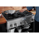 KitchenAid® 36'' 6-Burner Commercial-Style Gas Rangetop KCGC506JSS