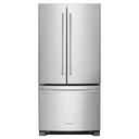 Kitchenaid® 22 Cu. Ft. 33-Inch Width Standard Depth French Door Refrigerator with Interior Dispenser KRFF302ESS