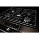 Kitchenaid® 30-Inch 5-Burner Gas Slide-In Convection Range KSGG700EBS