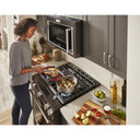 Kitchenaid® 30-Inch 5-Burner Gas Slide-In Convection Range KSGG700EBS