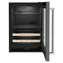 Kitchenaid® 24" Panel-Ready Beverage Center with Wood-Front Racks KUBR214KPA