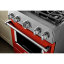 KitchenAid® 30'' Smart Commercial-Style Gas Range with 4 Burners KFGC500JSC