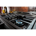 KitchenAid® 36'' Smart Commercial-Style Gas Range with 6 Burners KFGC506JBK