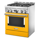 KitchenAid® 30'' Smart Commercial-Style Gas Range with 4 Burners KFGC500JYP
