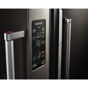 Kitchenaid® 23.8 cu. ft. 36" Counter-Depth French Door Platinum Interior Refrigerator with PrintShield™ Finish KRFC704FBS