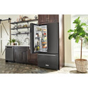 Kitchenaid® 23.8 cu. ft. 36" Counter-Depth French Door Platinum Interior Refrigerator with PrintShield™ Finish KRFC704FBS