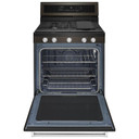 Kitchenaid® 30-Inch 5-Burner Gas Convection Range KFGG500EBS