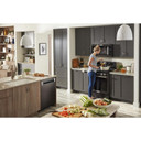 Kitchenaid® 30-Inch 5-Burner Gas Convection Range KFGG500EBS