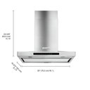 Kitchenaid® 30 Wall-Mount, 3-Speed Canopy Hood KVWB600DSS