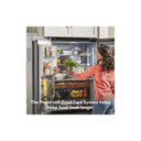 Kitchenaid® 23.8 cu. ft. 36" Counter-Depth French Door Platinum Interior Refrigerator with PrintShield™ Finish KRFC704FPS