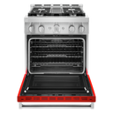 KitchenAid® 30'' Smart Commercial-Style Gas Range with 4 Burners KFGC500JPA