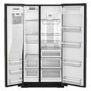 Kitchenaid® 24.8 cu ft. Side-by-Side Refrigerator with Exterior Ice and Water and PrintShield™ Finish KRSF705HBS