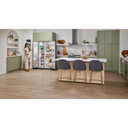Kitchenaid® 24.8 cu ft. Side-by-Side Refrigerator with Exterior Ice and Water and PrintShield™ Finish KRSF705HBS