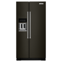 Kitchenaid® 24.8 cu ft. Side-by-Side Refrigerator with Exterior Ice and Water and PrintShield™ Finish KRSF705HBS